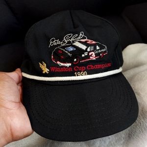 Dale Earnhardt #3 1990 Winston Cup Champion Hat Cap Vintage Snapback Rope NASCAR